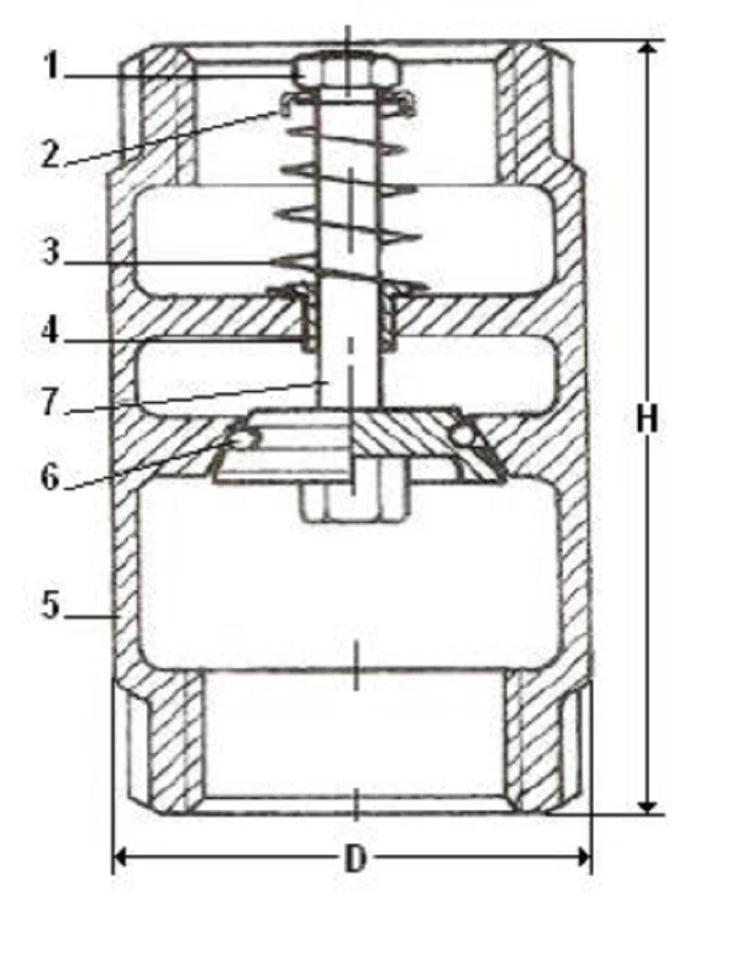 3/4" NPT IN-LINE CHECK VALVE BRASS SPRING LOADED INLINE 200 psi NEW 525T04 - Image 4 of 4
