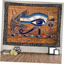 Egyptian Horus Eye Tapestry Ancient Egyptian Gods Pharaohs 80"L x 60"W 1