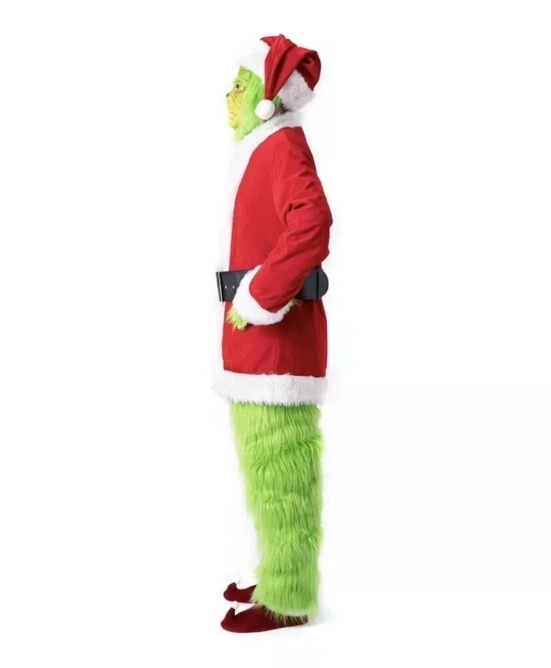 Christmas The Grinch Complete Costume Santa Claus Costume Adult (SIZE: S- 3XL) - Image 2 of 4