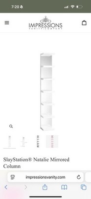 Impression Vanity Mirrored Shelves 