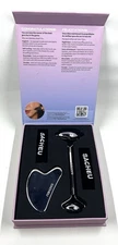 SACHEU The Ultimate Stainless Steel Facial Tool Set Gua Sha/Beauty Roller NIB