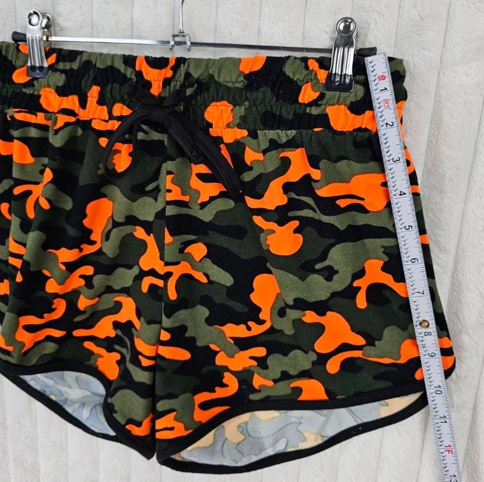 Rue 21 Camouflage Polyester/Spandex Blend Drawstring Shorts Size Large - Image 3 of 4