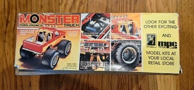 MPC 1/25 FORD BRONCO MONSTER TRUCK New Open Box Rare Vintage #6345