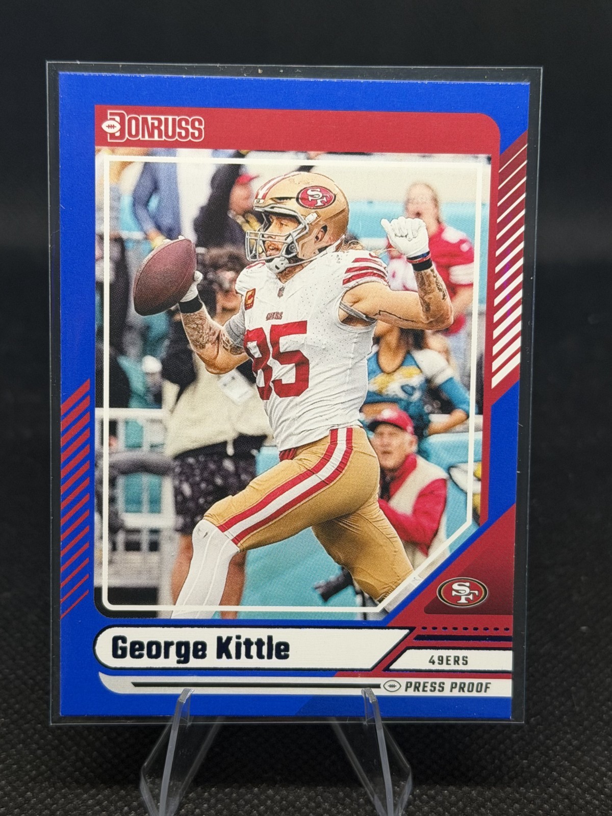2024 Panini Donruss - George Kittle #112 Press Proof Blue