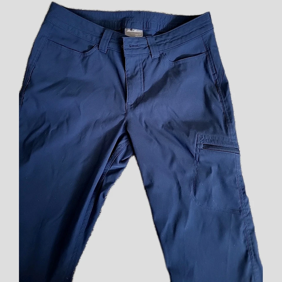 Eddie Bower Capris Sniching Hem 3 Pocket Navy Athletic  - Image 3 of 4