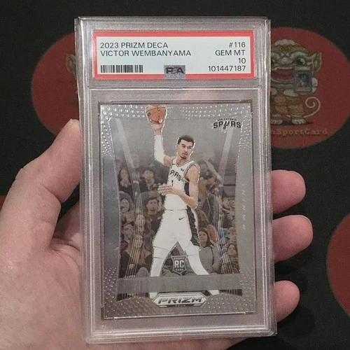 Victor Wembanyama RC 2023-24 Panini Prizm Deca #116 PSA 10