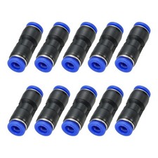 10Pack 1/4" Push to Connect Fitting Quick Release Pneumatic Connectors
