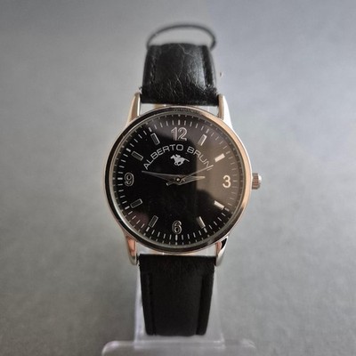 Alberto Brun Herren Armbanduhr Lederarmband
