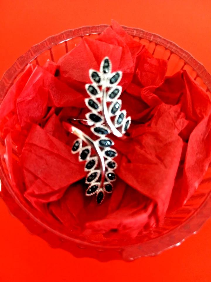 Blue Diamond (IR) 0.25 carats Platinum Over Sterling Silver Ring Size 7 - Image 2 of 4