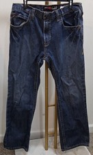 Ariat FR M5 Slim Straight Jeans Men 35x32 Denium Work Pants Cat2 2112