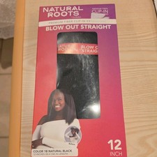 Curlkalon Blow Out Straight 12" Clip-In Natural Black Hair Extensions - 9ct