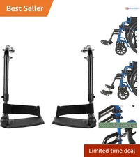 Wheelchair Elevating Legrests Aluminum NonPadded Foot Supports Universal Fit