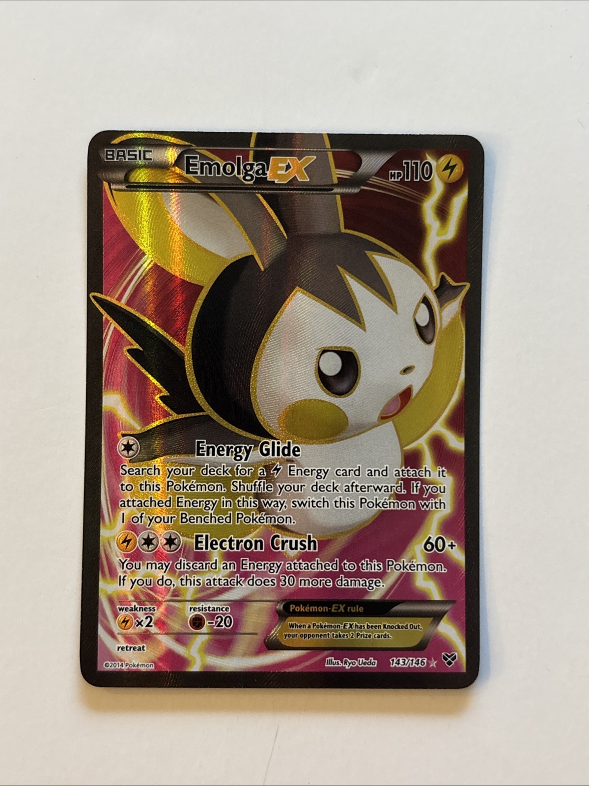 ** Emolga EX 143/146 XY Base NM Pokemon