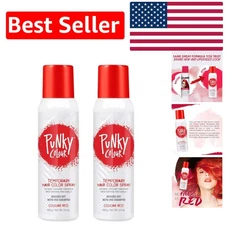 Bold & Brilliant Cougar Red Temporary Hair Dye - Wash Out Spray, 2-Pack, 3.5 oz