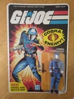 GI Joe 1983 Black Major Cobra Commander Complete Recarded Mint on Unpunched Card