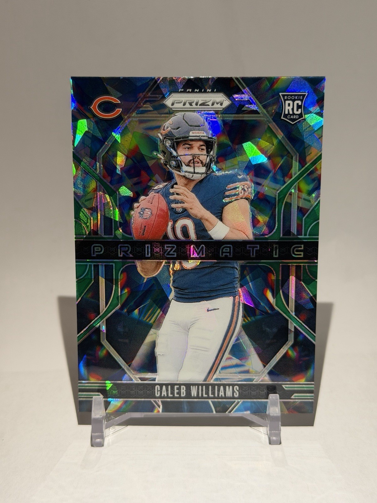 2024 Panini Prizm - Prizmatic Caleb Williams #1 Green Ice Prizm (RC)