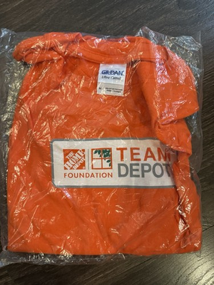 #ad Men’s Size Medium Orange NWT Home Depot Shirt Fast Shipping $9.00