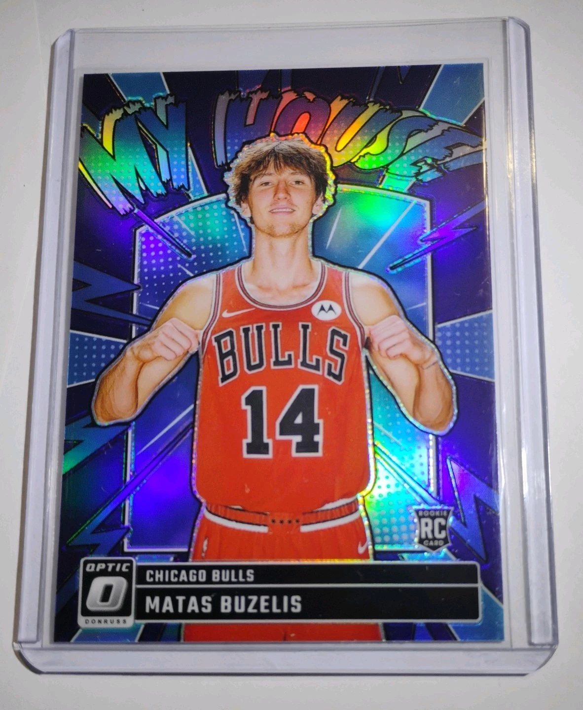 2024-25 DONRUSS OPTIC MATAS BUZELIS MY HOUSE HOLO SILVER PRIZM ROOKIE RC BULLS