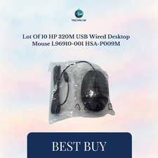 Lot Of 10  HP 320M USB Wired Desktop Mouse L9...