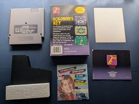 NES Solomon's Key: Nintendo Complete In Box CIB - TESTED