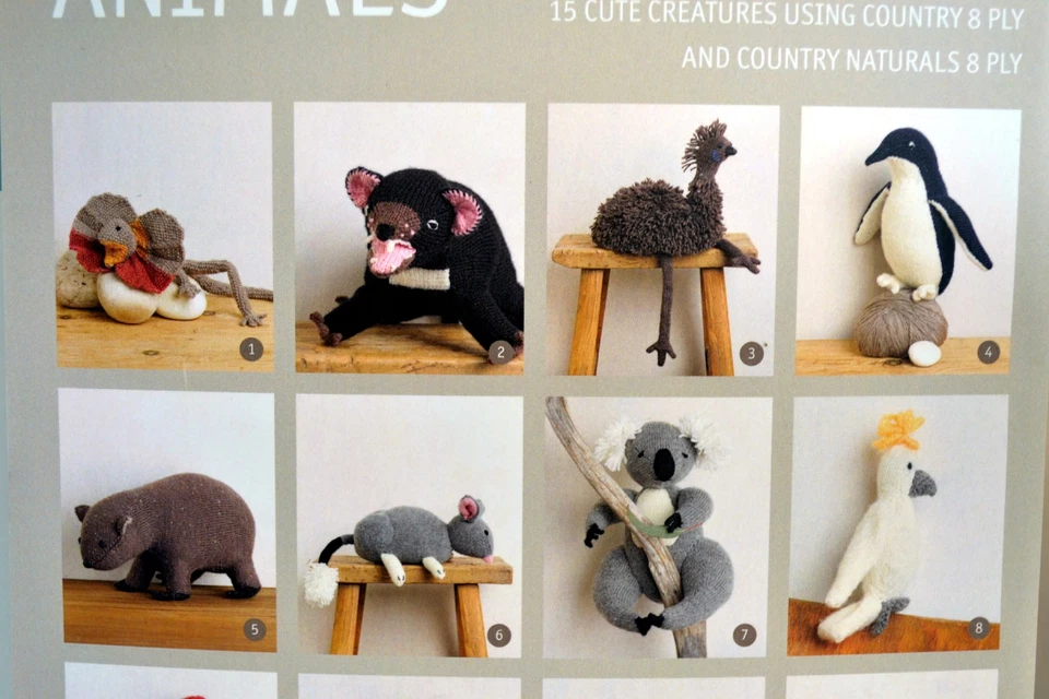 Aussie Animals to Knit Cleckheaton Book 977 - Image 2 of 3