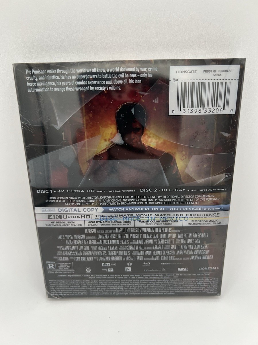 新品 パニッシャー 4K ULTRA HD 米国限定デザイン スチールブック The Punisher 4K UHD+Blu-ray+Digital Limited Edition