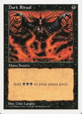 MTG Dark Ritual C Fifth Edition LP D10