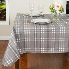 Waterproof Oblong Tablecloth 52 x 70 Inch Stain and Resistant Decorative 3.6...