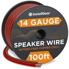 InstallGear 14 Gauge AWG Speaker Wire Red/Black - Cable for Car Stereos, Home...