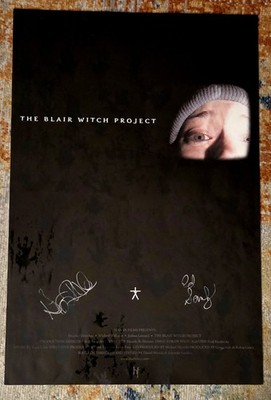 The Blair Witch Project RARE preview Poster Signed By The Directors. 