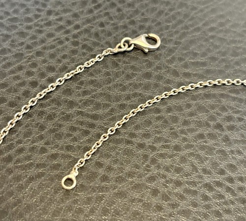 Bali? Faceted Garnet Station Sterling Silver Chain Choker Vintage Necklace 16” - Picture 8 of 11