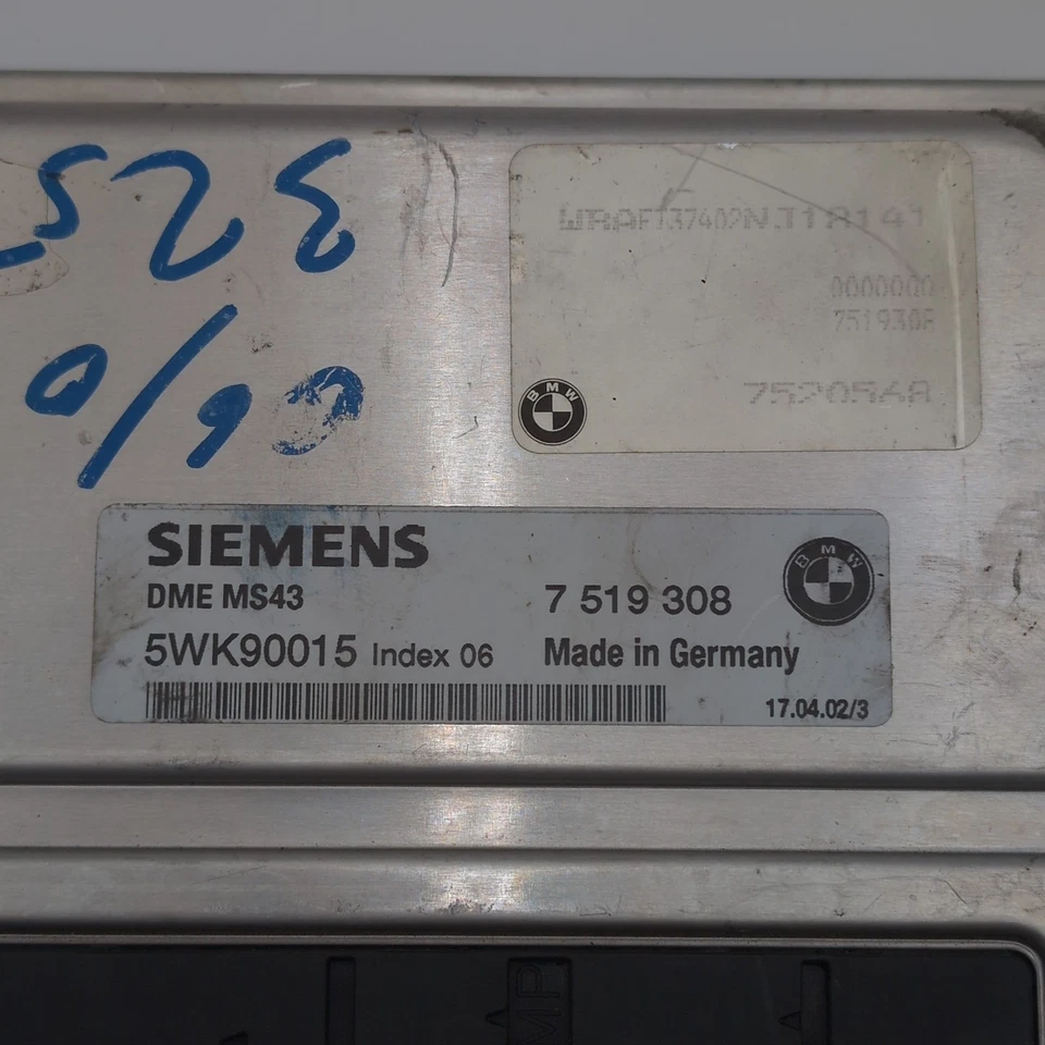 Juego de llaves de bloqueo de encendido módulo de control DME 2001-2006 BMW E46 330 3,0 L M54 motor Foto 4 de 4