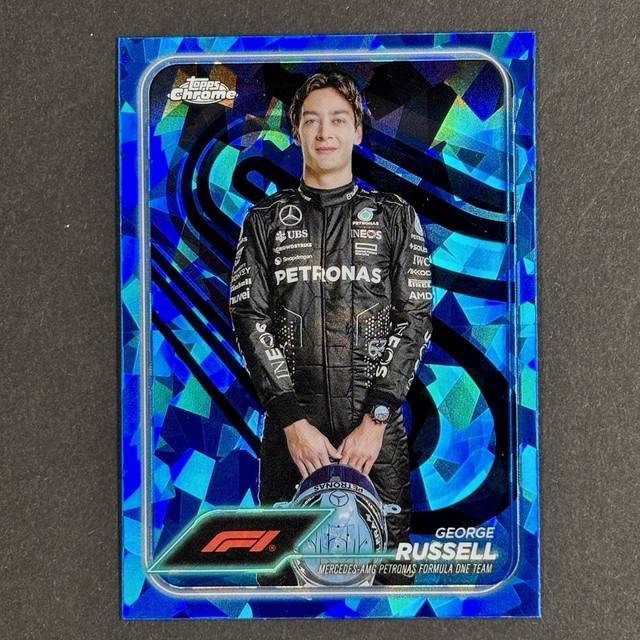 George Russell 2024 Topps Chrome Formula 1 F1 Sapphire #5