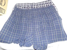 LOT OF 2 VINTAGE JOCKEY PLAID MENS BOXER SHORTS UNDERWEAR SIZE L