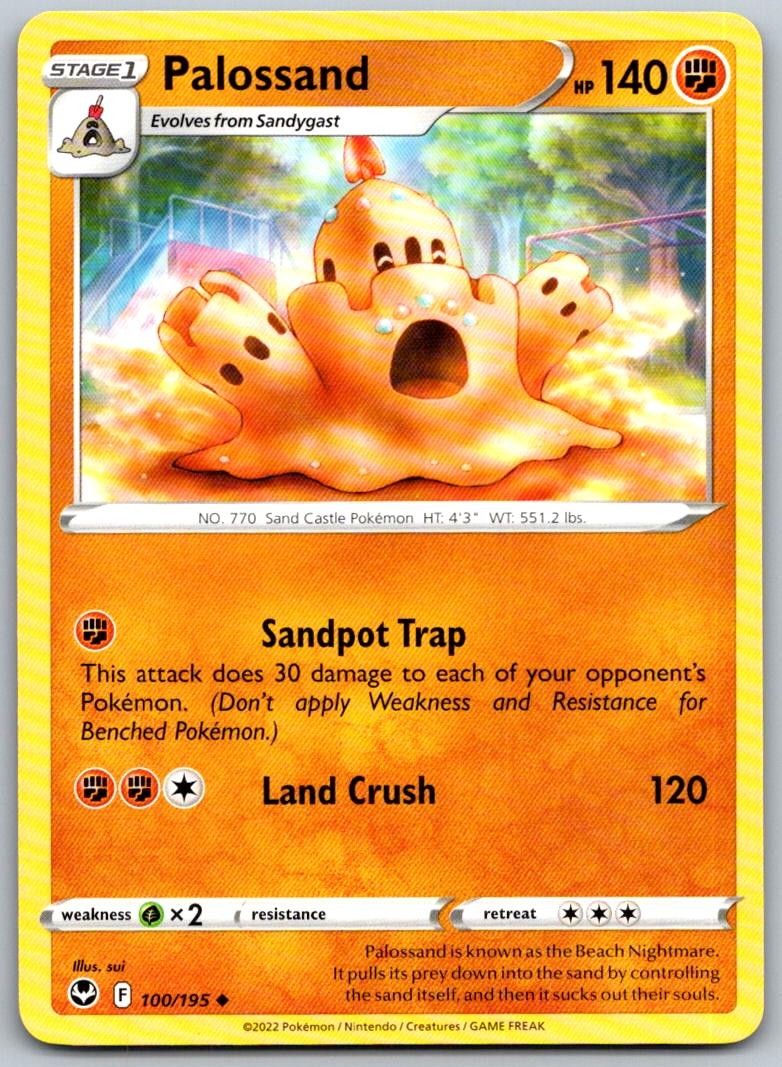 Palossand 100/195 Uncommon Silver Tempest Pokemon Near Mint