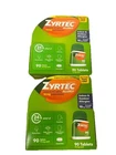 New Zyrtec Allergy 24 Hour 10 MG 90 Tablets, LOT OF 40, Expiration: 2027-2028