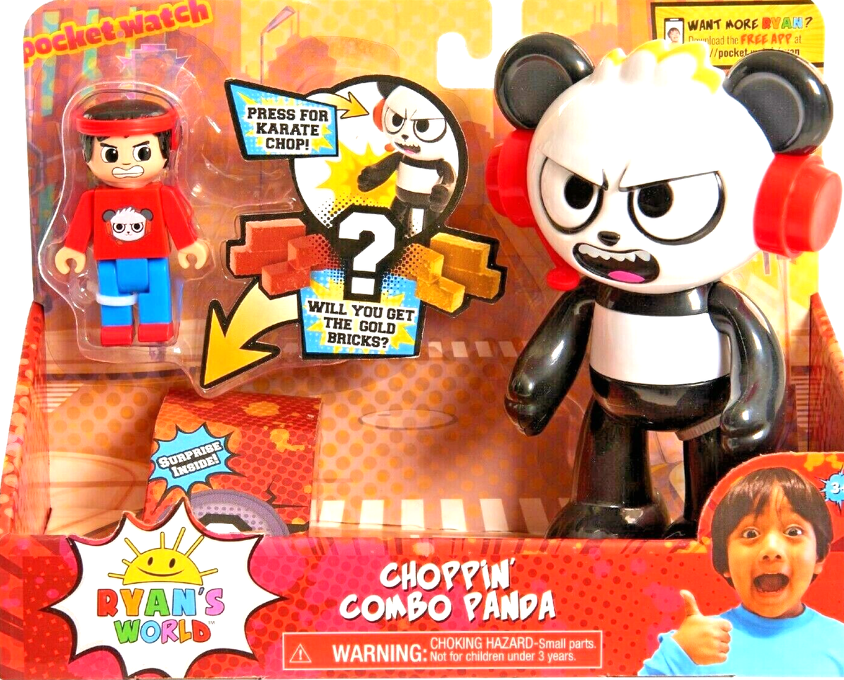 Combo Panda Where Can I Buy Ryan's World Toys Ryan's World Panda Toy Combo  Ryan Figure Chopping Karate Action New Poseable Fun