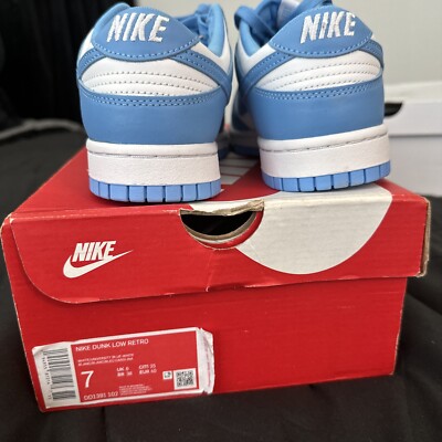 Size 7M - Nike Dunk Low University Blue
