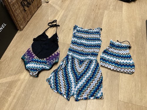 Impresionante conjunto de trajes de baño de 3 piezas Missoni Mare IT40 - Imagen 2 de 11