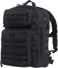 * ROTHCO * FAST MOVER TACTICAL BACKPACK ' BLACK ' MOLLE COMPATIBLE