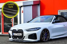 Bi Frontspoiler mit Wings ABS für BMW 4er G22 G23 mit M-Paket Carbon Optik