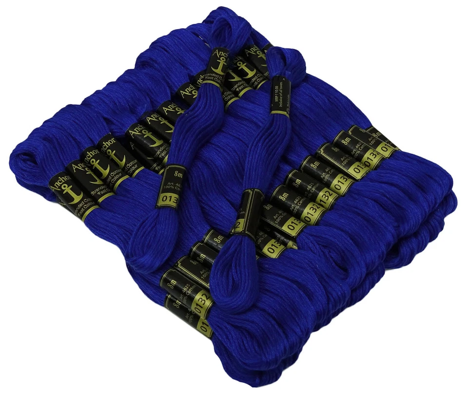 Anchor Stranded Cotton Threads Cross Stitch Hand Embroidery Thread Royal Blue - Image 2 of 4