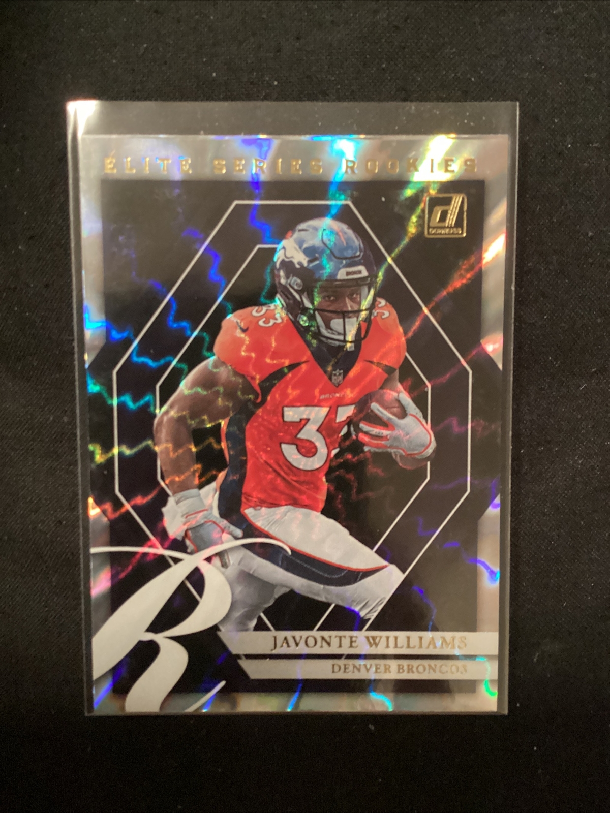 Javonte Williams 2021 Panini Donruss Elite Series Rookies #ESR-JWI.         JT18