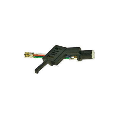 Analogis Headshell HS-18 Straight Arm 44mm 3g Black Hartplastik Cable 6151