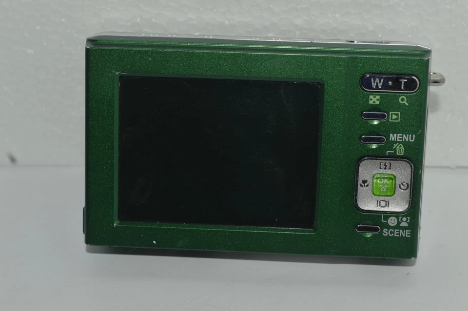 Cámara digital SANYO VPC-E1090 10 MP SOLO verde oscuro para reparación de piezas Foto 4 de 4