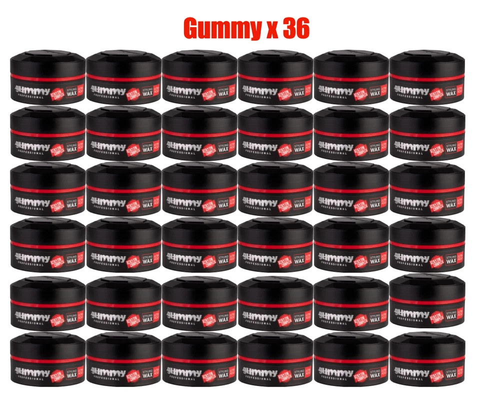 Gummy Ultra Hold Hair Wax Full Box Professional Hair Styling Gel Fonex