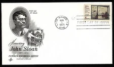 #1433 8c John Slone- ArtCraft FDC