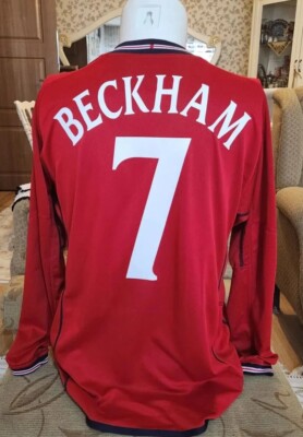 England National Team-David Beckham 2002 World Cup Jersey-Size:XL