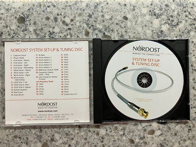 廃盤 NORDOST SYSTEM SET-UP & TUNING DISCS Nordost System Set-Up & Tuning Disc ; 2009 CD NOR TD1 CD EX