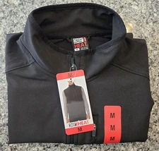 32 Degree Heat Men's Full Zipper Vest Size Medium, 3 Pocket, Black